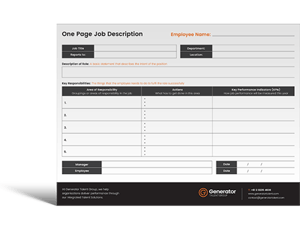 it roles and responsibilities template